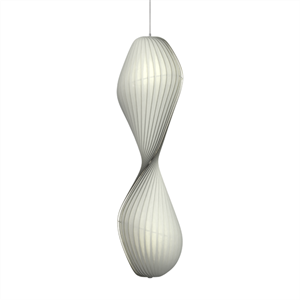 Tom Rossau TR32 Lampadario Lungo in Tessuto Non Tessuto/ Bianco