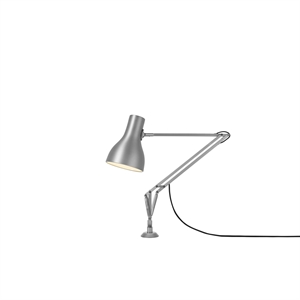 Lampada da Tavolo Anglepoise Tipo 75 con Inserto in Argento Lucidato