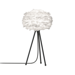Umage Eos Lampada da Tavolo Treppiede Mini Bianco con Base Nera