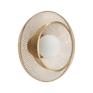 Plafoniera Umage Faraday Up in Ottone Spazzolato medio
