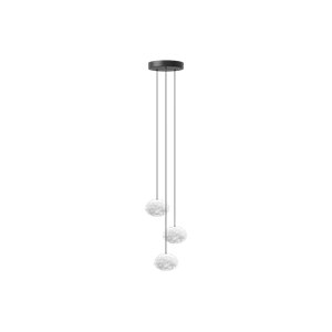 Umage Eos Lampadario With Rosone & Cluster 3 Mini Nano White