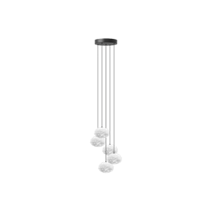 Umage Eos Lampadario con Rosone e Cluster 5 Mini Nano White