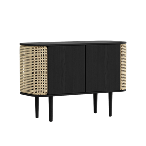 Umage Credenza Nero Rovere Nero/Canna Veneziana