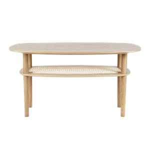 Tavolino da caffè rettangolare elegante Umage Together in rovere alto