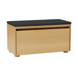 Mobiletto Impiallacciato Umage Hideaway con Anta e Ripiano in Rovere/ombra