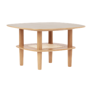 Tavolino basso quadrato liscio Umage Together 60 in rovere