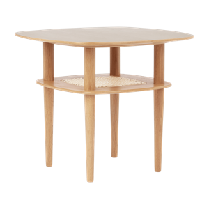 Tavolino da caffè alto quadrato liscio Umage Together 60 in rovere