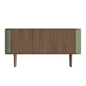 Mobiletto Umage Treasures con 3 Ante, Rovere scuro/Morning Meadows