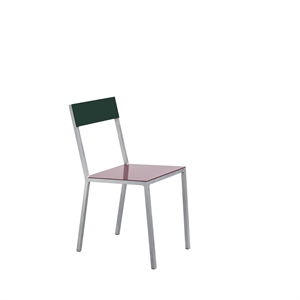 Sedia da Pranzo Valerie Objects Alu Bordeaux/Verde Candy