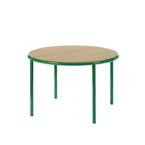 Tavolo da Pranzo in Legno Valerie Objects Ø120 Verde/ Rovere