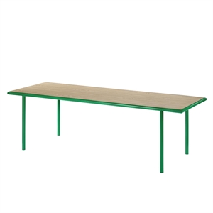 Tavolo da Pranzo in Legno Valerie Objects 85x240 Verde/ Rovere