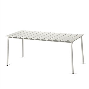 Tavolo da Pranzo da Esterno Allineato Valerie Objects 85x170 Bianco Sporco