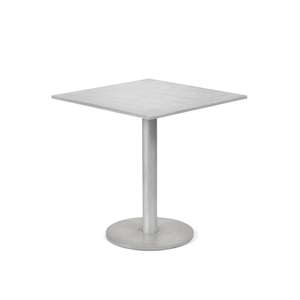 Tavolo da pranzo quadrato in alluminio Valerie Object Grigio