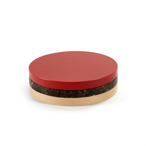 Valerie Object Three Circles Coaster Rosso/ Nero/ Rosa