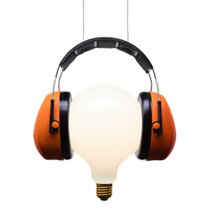 Ingo Maurer Shhh! Lampadario Arancio