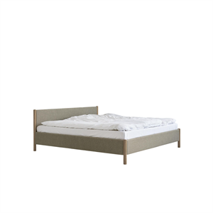 Struttura Letto Rye Sleep Veng 140x210 Re-Wool 218/Rovere Trattato con Sapone