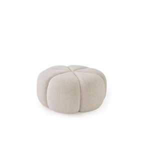 Pouf Vipp 655 Wavy Bianco Sporco/ Grigio Chiaro