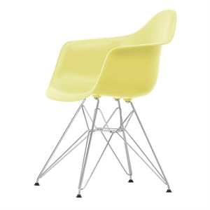 Sedia da Pranzo Vitra Eames Plastic DAR RE Limone/ Cromo