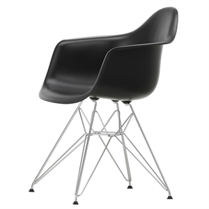 Sedia da Pranzo Vitra Eames Plastic DAR Nero/ Cromo