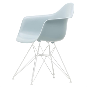 Vitra Eames Plastic RE DAR Sedia da Pranzo Grigio Ghiaccio/Bianco