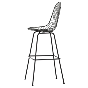 Vitra Eames Wire Sgabello da Bar Alto Nero