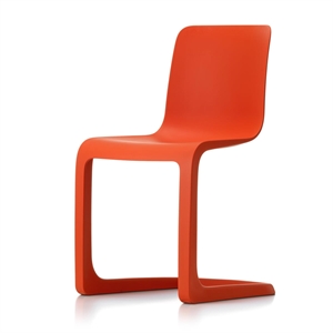 Sedia da Pranzo Vitra EVO-C Rosso Papavero