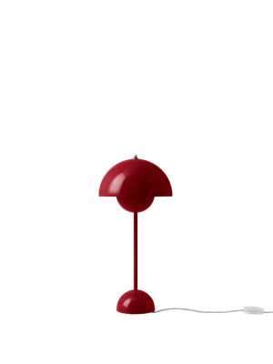 &Tradition Flowerpot VP3 Lampada da Tavolo Rosso Vermiglio