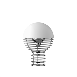 Lampada Portatile Verner Panton Wire Bianco