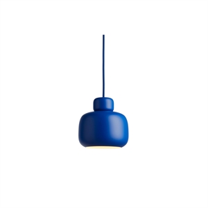 Lampadario in Pietra di Avvolgimento Piccolo Blu Cobalto